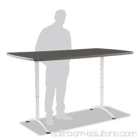 Iceberg ARC Adjustable Height Table, 36x72, Graphite Top/Silver Legs 555210219